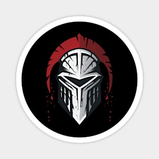 spartan mask illustration Magnet